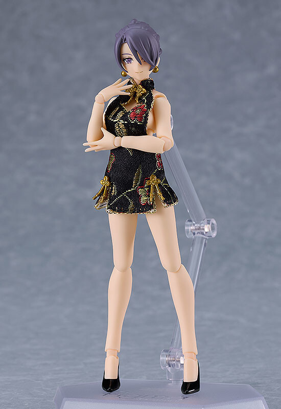 Mika (Mini Skirt Chinese Dress Outfit, Black), Original, Max Factory, Action/Dolls, 4545784069141